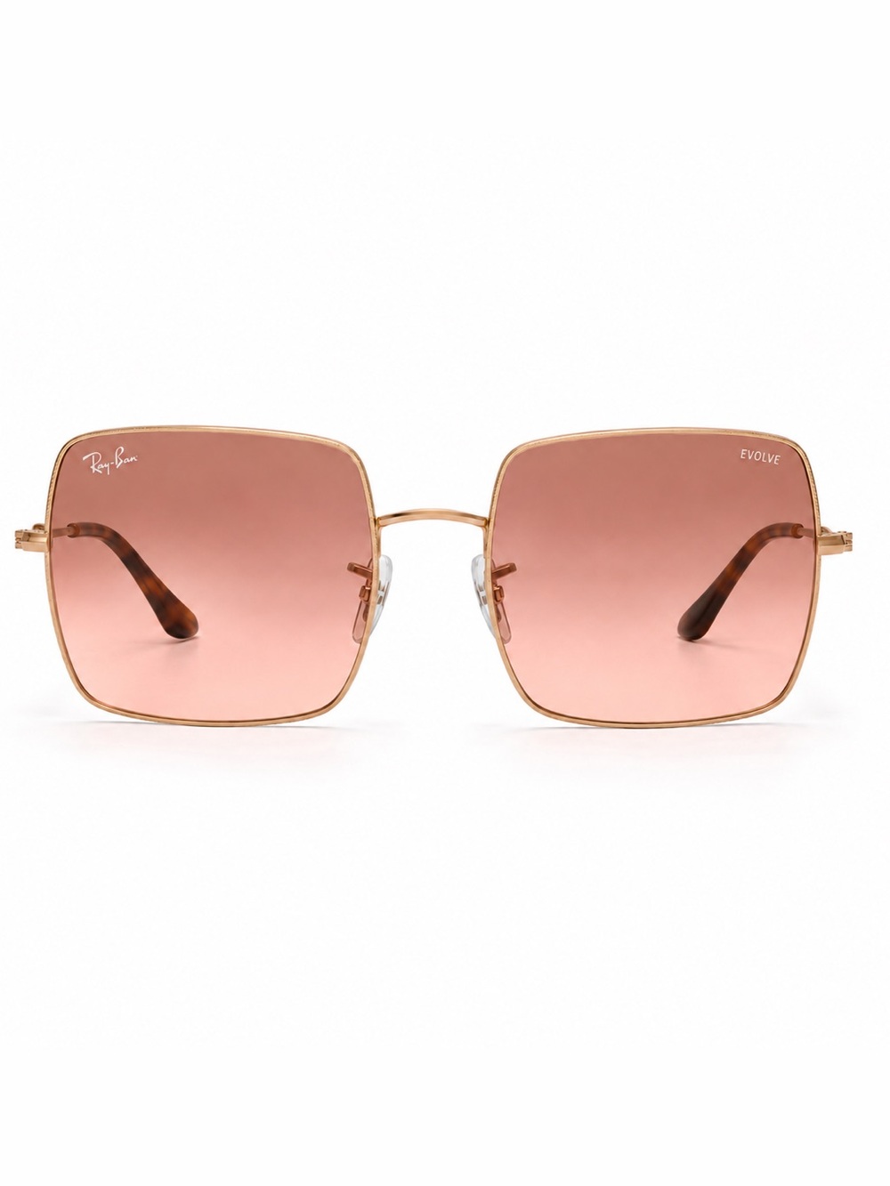 Ray-Ban Square Evolve Gold Pink Gradient Sunglasses